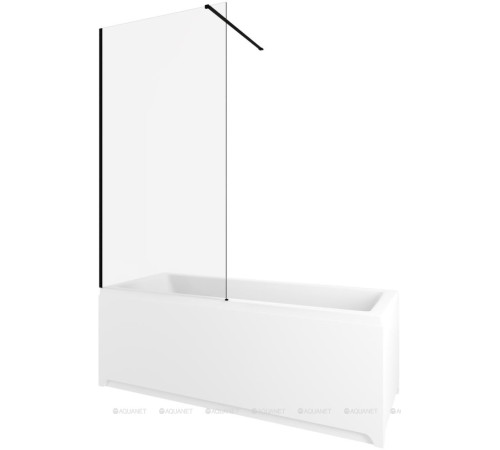 Шторка на борт ванны Allen Brau Infinity 3 800 мм прозрачное стекло 3.21063.BBA