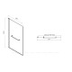 Шторка на борт ванны Allen Brau Priority 800x1500 мм Optiwhite черн. браш. ал. 3.31022.BBA
