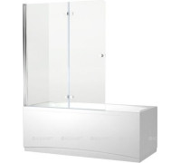Шторка для ванны Aquanet Beta 4 1220x1400 мм прозрачное стекло петли хром NF6222-hinge