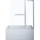 Шторка для ванны Aquanet SG-1200 150x120 см стекло 6 мм прозрачное SG-1200