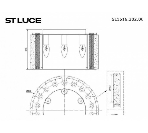 Накладной светильник ST-Luce Delight SL1516.302.06