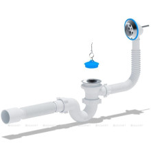 Сифон для ванны АНИ Пласт с выпуском и переливом 1 1/2 40х50 мм E155