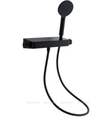 Душевая полка Allen Brau Fantasy с термостатом и ручным душем черный матовый 5.11002-31