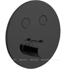 Смеситель Paffoni Compact внешняя часть на 2 функции черный матовый CPM018NO