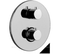 Смеситель встраиваемый термостатический для душа Paffoni Light на 3 выхода черный матовый LIQ019NO