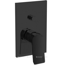 Смеситель для душа Paffoni Tilt встраиваемый на 2 выхода с дивертором 120х190 мм черный матовый TI015NO/M