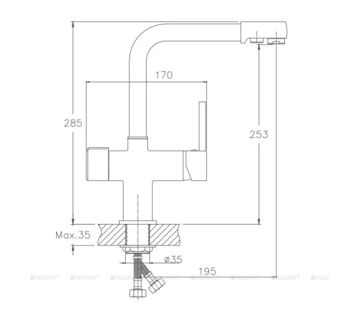 Смеситель для кухни Haiba HB70088-8 белый HB70088-8