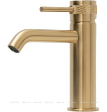 Смеситель для раковины Allen Brau Priority 3.0 излив 125 мм браш. золото 5.31A01-GB
