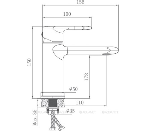 Смеситель для раковины Haiba HB10564 хром HB10564
