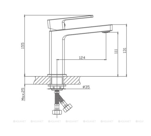 Смеситель для раковины Haiba HB10615-7 HB10615-7