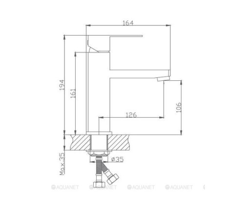 Смеситель для раковины Haiba HB10803 хром HB10803