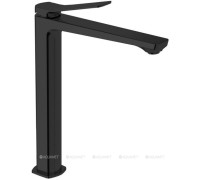 Смеситель для раковины высокий Paffoni TILT без донного клапана черный матовый TI081NO