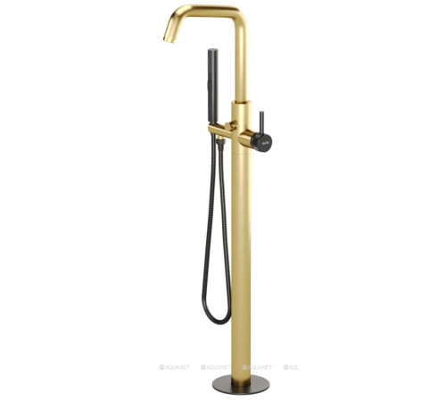 Смеситель напольный Allen Brau Priority корпус золото элементы черный 5.31008-GB31
