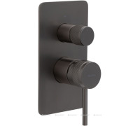 Смеситель встраиваемый для душа Allen Brau Priority 2 выхода Easy box графит 5.31011-MG