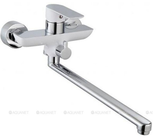 Смеситель для ванны Aquanet Arctic длинный излив хром/белый AF520-21СW