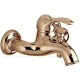 Смеситель для ванны Paffoni Flavia короткий излив без душевого набора бронза FA022BR