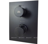 Смеситель встраиваемый для душа с термостатом Paffoni Light на 3 выхода черный матовый LIQ519NO/M
