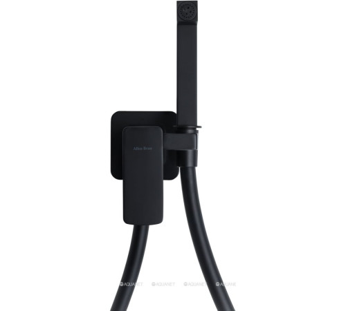 Смеситель с гигиеническим душем Allen Brau INFINITY скрытый монтаж черный матовый 5.21005-31