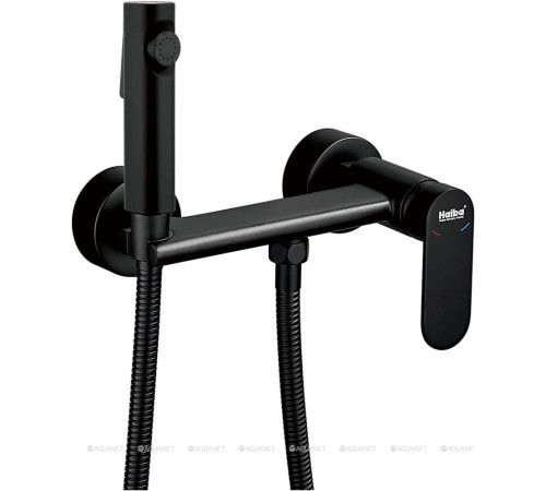 Смеситель с гигиеническим душем встраиваемый Haiba HB5516-7 черный HB5516-7