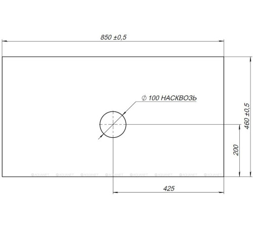 Столешница Allen Brau Infinity 85 бежевая структура 1.21011.B-S