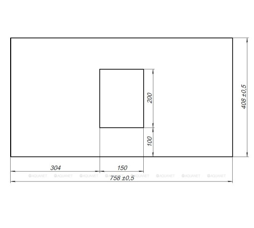 Столешница Allen Brau Priority 80 см серая структура 1.31010.G-S