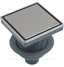 Трап точечный Logan L006-150-VERTICAL 150х150 мм вертикальный выпуск с рамкой L006-150-VERTICAL