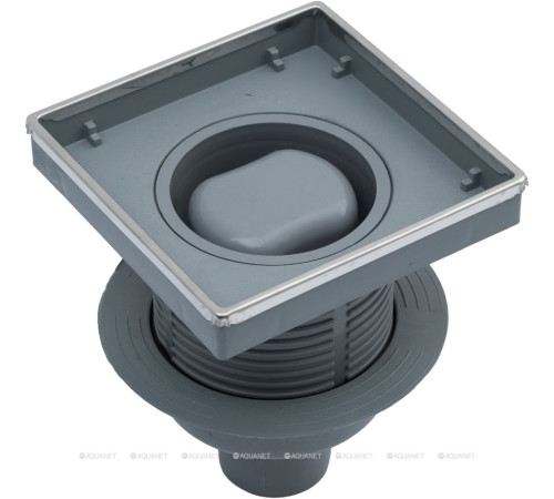 Трап точечный Logan L006-150-VERTICAL 150х150 мм вертикальный выпуск с рамкой L006-150-VERTICAL