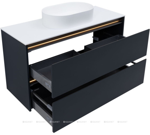Тумба под раковину Allen Brau Activity 120 см антрацит матовый/олива браш 1.34015.AM
