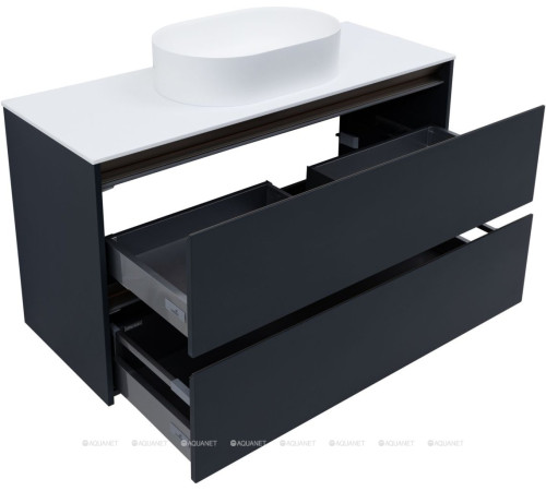 Тумба под раковину Allen Brau Activity 120 см антрацит матовый/олива браш 1.34015.AM