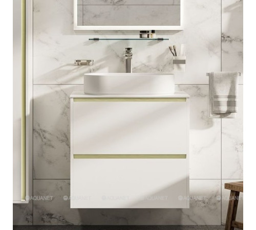 Тумба под раковину Allen Brau ACTIVITY 70 белый матовый/олива браш 1.34011.WM