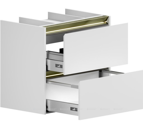 Тумба под раковину Allen Brau ACTIVITY 70 белый матовый/олива браш 1.34011.WM