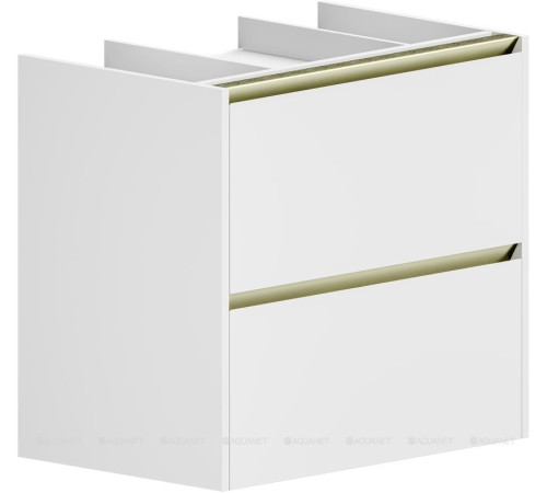 Тумба под раковину Allen Brau ACTIVITY 70 белый матовый/олива браш 1.34011.WM