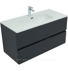Тумба под раковину Aquanet Алвита New 100 подвесная антрацит 00277519
