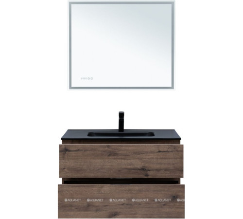 Тумба напольная Aquanet Алвита new 90 дуб веллингтон табак 00334187