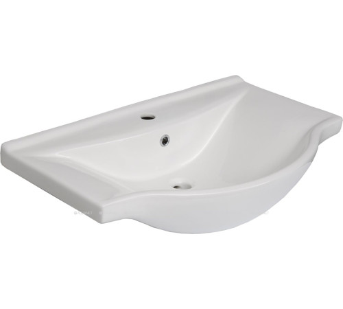 Тумба под раковину Aquanet Асти 75 без корзины белый, фасад черный 00178256