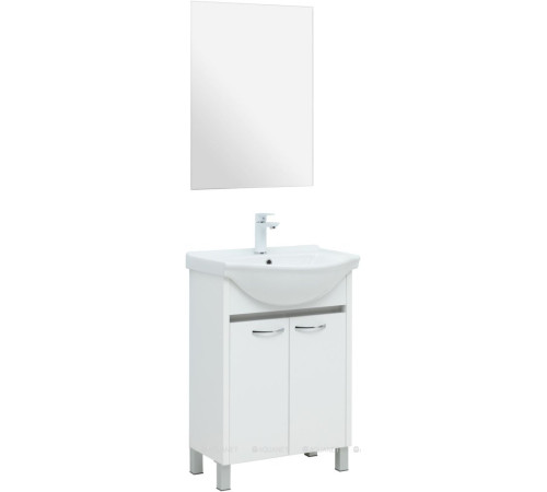 Тумба под раковину Aquanet Донна 60 Shenxin цвет белый глянец 00294390