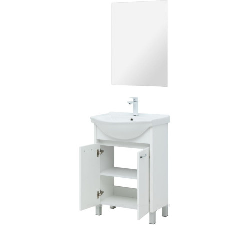 Тумба под раковину Aquanet Донна 60 Shenxin цвет белый глянец 00294390