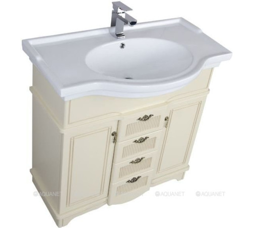 Тумба под раковину Aquanet Луис 90 бежевая 00176501