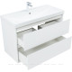 Тумба под раковину Aquanet Милан 100 белый глянец 00336370