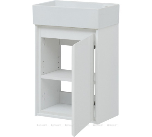 Тумба под раковину Aquanet Милан 45 белый глянец 00339962