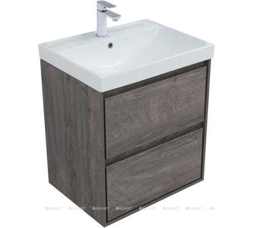Тумба под раковину Aquanet Милан 60 дуб рошелье 00336372