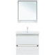 Тумба под раковину Aquanet Милан 80 см белый глянец подвесная 00336369
