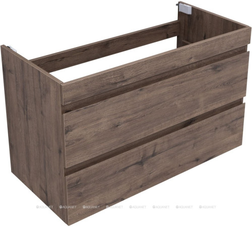 Тумба подвесная Aquanet Нота new 100 дуб веллингтон табак 00334194