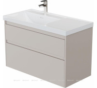 Тумба под раковину Aquanet Nova Lite 2.0 100 L 2 ящика бежевый 00346327