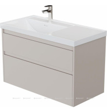 Тумба под раковину Aquanet Nova Lite 2.0 100 L 2 ящика бежевый 00346327