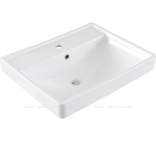 Тумба под раковину Aquanet Оптима 60 дуб светлый/белый сатин 00344799