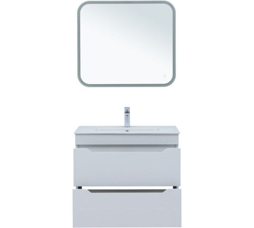 Тумба для ванной Aquanet Практика 80 2 ящика белый глянец 00347965