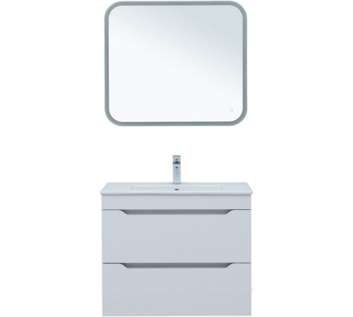 Тумба для ванной Aquanet Практика 80 2 ящика белый глянец 00347965