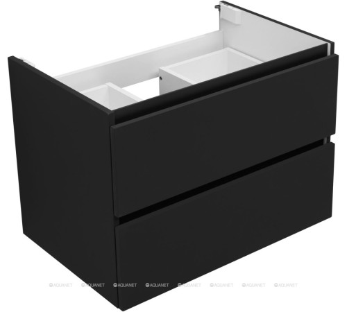 Тумба под раковину Aquanet Вега 2.0 70 2 ящика черный 00337954