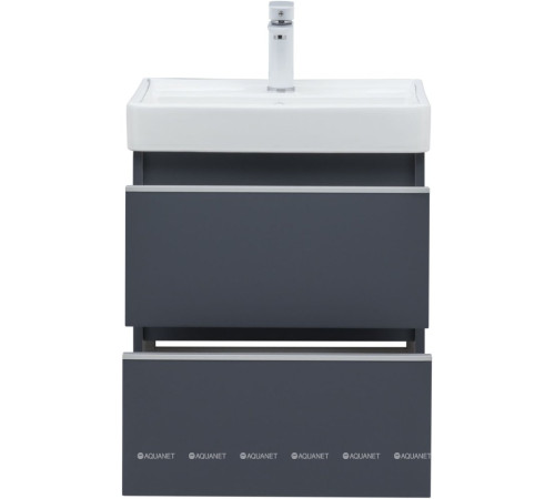 Тумба под раковину Aquanet Вега 50 2 ящика маренго 00329588